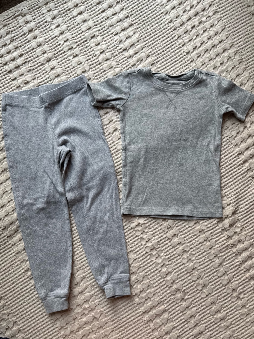 Primary Kids Short Sleeve Pajama Sets - Navy & Gray. 4-5 Years - Picture 4 of 7